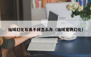 仙域幻化石丢不掉怎么办（仙域宠物幻化）